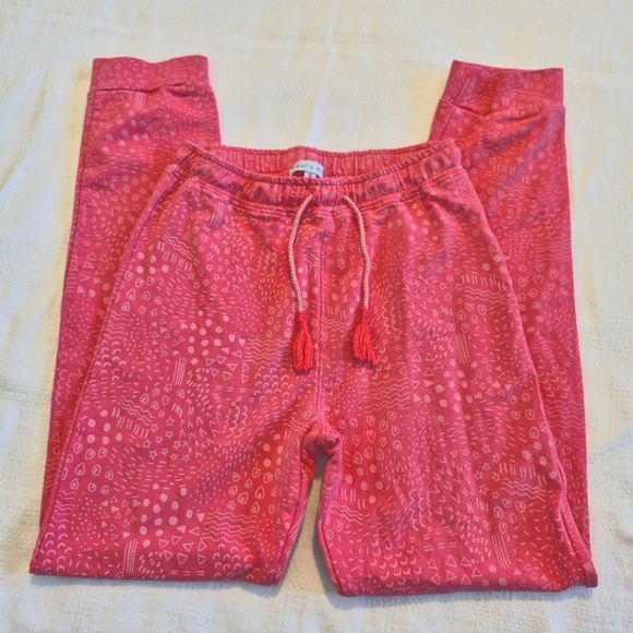 Souris Mini girls size 12 pink jogging pants, cute random prints allover, vguc - Picture 3 of 7